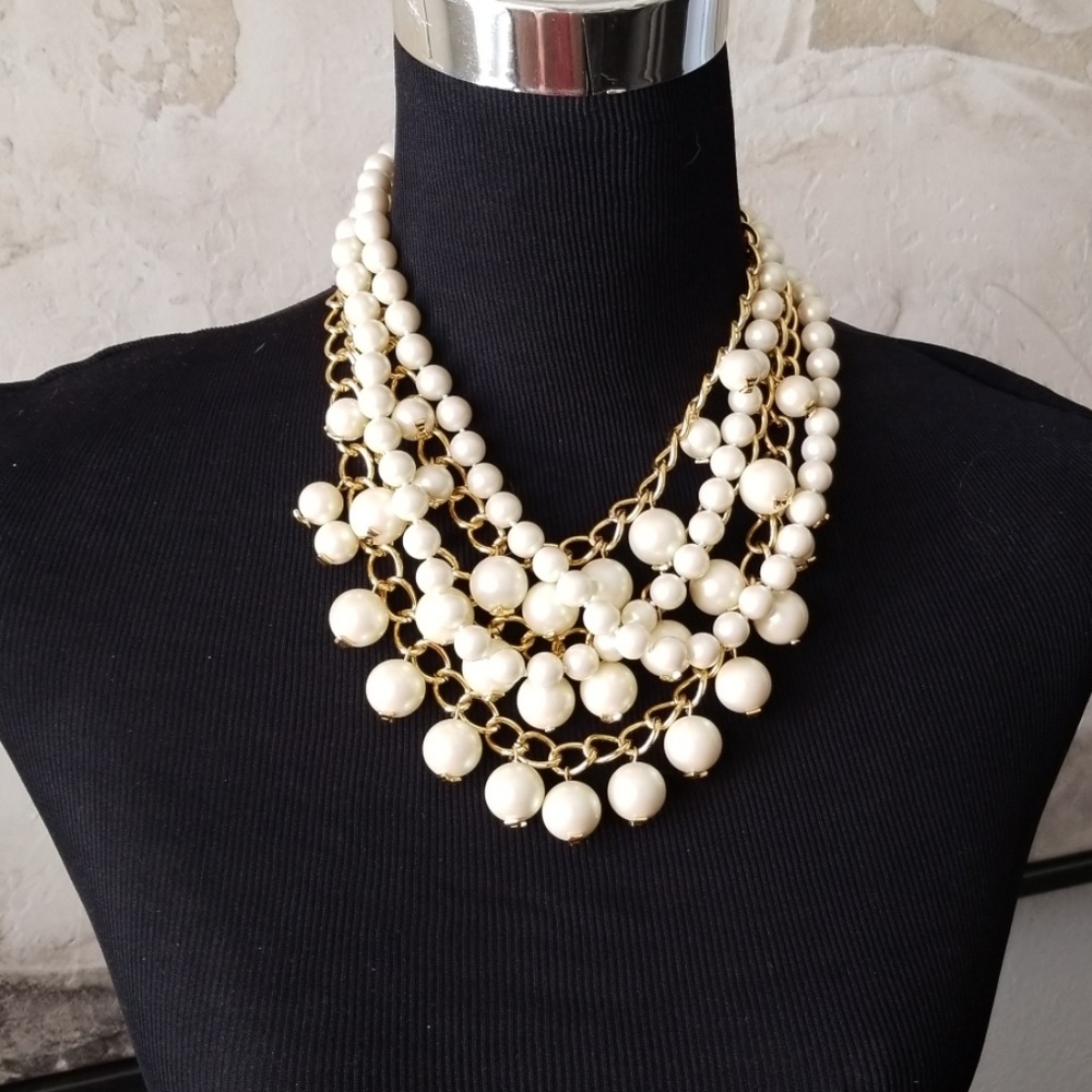 NWT Kate Spade Multi Strand Pearl Necklace